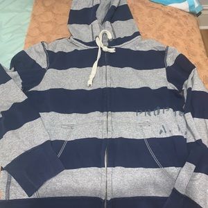 Vintage American eagle Stripped mid length cropped sweater